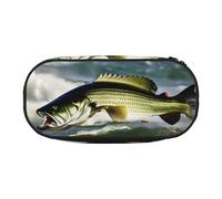 BREAUX Trousse à crayons, trousse de maquillage, sac de rangement robuste, convient pour le bureau ou les accessoires essentiels de voyage, noir, One Size, Portabilité :