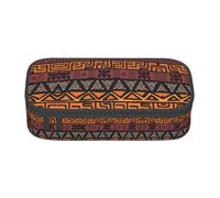 BREAUX Trousse à crayons unisexe avec imprimé tribal africain, sac de rangement polyvalent pour bureau, voyage ou maquillage