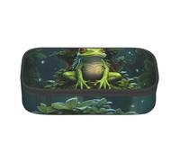 BREAUX Trousse à crayons unisexe avec motif grenouille de la paix, sac de rangement polyvalent pour bureau, voyage ou maquillage
