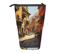 BREAUX Trousse télescopique avec impression italienne - Convient pour les crayons, le maquillage, le rangement et le portefeuille