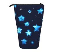BREAUX Trousse télescopique avec imprimé étoiles brillantes, convient pour ranger et ranger des crayons et du maquillage