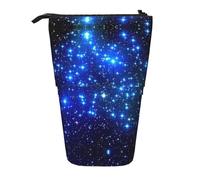 BREAUX Trousse télescopique avec imprimé étoiles brillantes, convient pour ranger et ranger des crayons et du maquillage