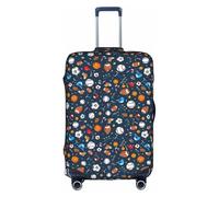 BREAUX Valise de protection pour chariot de baseball, basket-ball, football, hockey - Motif double face unique, blanc, Small