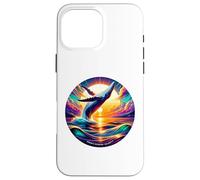 Brèche de Baleine à Bosse au Coucher du Soleil de l'océan, Paysage Marin Vibrant Coque pour iPhone 16 Pro Max