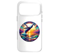 Brèche de Baleine à Bosse au Coucher du Soleil de l'océan, Paysage Marin Vibrant Coque pour iPhone 17 Pro Max