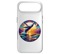Brèche de Baleine à Bosse au Coucher du Soleil de l'océan, Paysage Marin Vibrant Coque pour iPhone Air