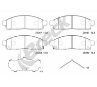BRECK 25087 00 701 00 Kit de plaquettes de frein, frein à disque pour MITSUBISHI
