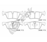 BRECK 25307 00 704 00 Kit de plaquettes de frein, frein à disque pour BMW