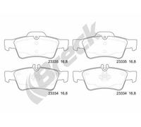 BRECK Plaquette de Freins Bremsbelegsatz Derrière pour Mercedes-Benz
