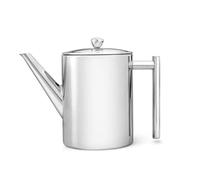 Bredemeijer 6151MS / Minuet Cylindre Théière Acier poli 1.2 l, Argenté.