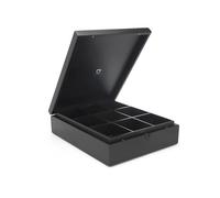 Bredemeijer Boîte à thé 9 compartiments en bambou sans fenêtre Noir