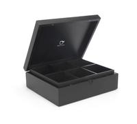 Bredemeijer Boîte à thé 184006 – 6 compartiments – Noir, bambou