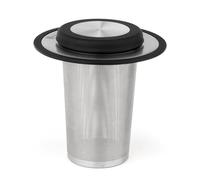 Bredemeijer Filtre à thé 1493 avec dessous de verre XL Acier inoxydable argent