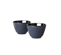 Bredemeijer G004B Asia Xilin Set de 2 Tasses à Thé Fonte Bleu foncé