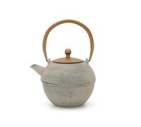 Bredemeijer Grande théière en fonte de 1,2 l - Induction - Théière asiatique grise avec anse et filtre à thé en acier inoxydable - Idéale pour les thés en vrac
