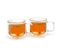 Bredemeijer Lot de 2 verres à thé à double paroi - Tasses en verre d'une capacité de 290 ml chacune - Le thé reste chaud plus longtemps