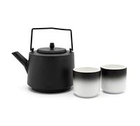 Bredemeijer - Service à thé Hubei 1,2 l noir avec 2 gobelets