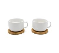 Bredemeijer - Tasse à thé Umea 250ml blanc s/2