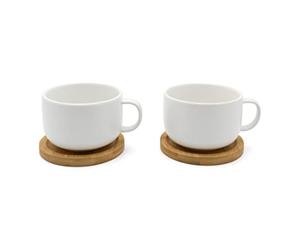 Bredemeijer - Tasse à thé Umea 250ml blanc s/2