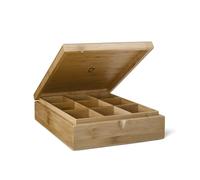 Boîte à Thé Bredemeijer Bamboo 9 Compartiments Fermable Marron