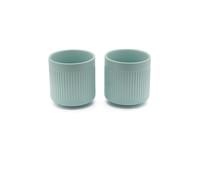 Lot de 2 Tasses à thé en Porcelaine Bleue d'une capacité de 300 ML chacune