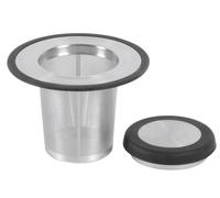 Bredemeijer 1491 Universal Filtre à Thé avec Repos Acier Inoxydable/Silicone