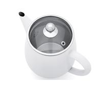 Bredemeijer Teekanne Duet EVA Glasdeckel und Filter 1,1l doppelwandig Edelsta...