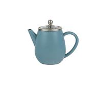 Bredemeijer Theiere Avec Infuseur, Filtre à Thé Inox, 0,5 Litres - Bleu | Théière avec Infuseur Double Paroi, Théière Isotherme 1h, Couvercle en Verre, Filtre à Thé et Bec Anti-Goutte