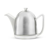 Bredemeijer 3510W Cosy Théière Céramique/Acier Inoxydable Manteau Satiné/Blanc 1 L