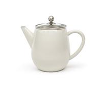 Bredemeijer Teekanne Duet EVA Glasdeckel und Filter 1,1l doppelwandig Edelsta...