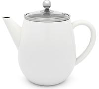 Bredemeijer Théière Duet Eva 1.1L Blanc/Verre