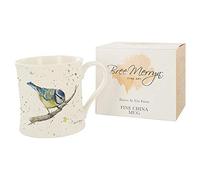 Bree Merryn Fine China Betty Bluetit Tasse en porcelaine 8,5 x 8 cm