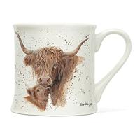 Bree Merryn Tasse à thé/café en porcelaine fine Harmony Vaches Highland Farm 8,5 x 8 cm