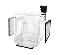 Breeding Box, Aquarium Divider Tank, Acrylic Isolation Chamber, Hatchery Nursery Tool, Fish Breeder, Ideal for Guppy Shrimp Fry Separation, Freshwater, Net Aquariums, 15x15cm