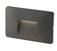 BREEN ÉCLAIRAGE DE MARCHE ENCASTRÉ LED ANTHRACITE 3W 290LM CCT IP65 13X1X8.5CM