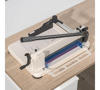 BreeRainz Massicot professionnel A4, 444 feuilles maximum/4 cm, avec lame HSS ultra tranchante, double fixation et double sécurité, pour une coupe précise et sûre