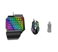 Breeshy 1 Ensemble Mini Convertisseur de Contrôleur de Mobile pour Téléphone Mobile Convertisseur de Clavier Souris avec Clavier/Souris