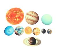 Breeshy 10 PièCes SéRies PlanèTe SystèMe Solaire Fluorescent Stickers Muraux l'univers PlanèTe Galaxy Enfants Chambre Chambre Stickers Muraux DéCoration