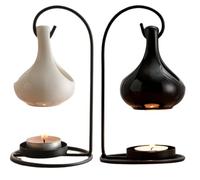 Breeshy Brûleur à Bougie Suspendu, Porte-Bougie, Diffuseur D'Huiles Essentielles, Aromathérapie, Décoration D'Intérieur