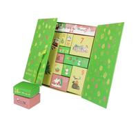 Breeshy Calendrier de L' DIY 2024 Calendrier de L' de Noël DIY Coffret Vide Coffrets à Remplir pour Compte à Rebours de 24 Jours Faire des Vacances