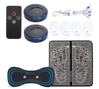 Breeshy Masseur Électrique pour les Pieds, Tapis de Massage, Électrostimulateur, Masseur Musculaire EMS, Relaxation, Massage des Pieds, Fitness, Massage USB