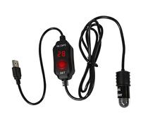 Breeshy Mini Chauffage D'Aquarium 10 W Thermostat de Chauffage D'Aquarium à Température Réglable 5 V/2 A Chauffage de Tortue Chauffage de Réservoir Sûr