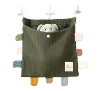 Breeshy Organiseur latéral pour lit, sac de rangement pour lit en coton, sac de rangement, sac à suspendre pour vêtements, pour couches, H