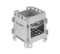 Breeshy Réchaud en carton en acier inoxydable avec bol à alcool, portable et pliable, ustensiles de cuisine pour camping, cuisine et pique-nique