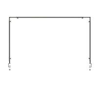 Breeshy Support de Tige de Table avec Pinces 46 Pouces-100 Pouces de Longueur 29 Pouces-55 Pouces de Hauteur Support D'Arche de Ballon de Table Noir
