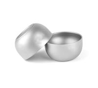 Breeshy Tasse en Titane Tasse à Thé en Pur Titane 45 ML Tasse à Thé à Double Paroi pour Le Camping, la Randonnée, Le, et Le Bureau de 2 Tasses à Thé