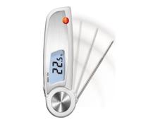 Breeshy Thermomètre à Sonde Pliable Thermomètre Numérique LCD de Pénétration Thermomètre de Sécurité Alimentaire T104 (-50 °C à +250 °C) 0563 0104
