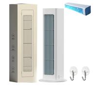 Breezamax, Breeze Max Air Cooler, Qinux Brizaac Climatiseur, 2025 climatiseurs portables améliorés, mini Refroidisseur d'air sans perçage à 3 vitesses pour chambre à coucher et bureau (Blanc)