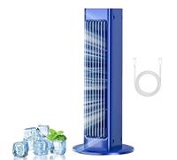 Breezamax Max Ac, Max Air Cooler, Qinux Brizaac - Beat the Scorching Heat & Humidity Instantly,Portable Air Conditioner Cooling Fan,Small & Compact Quiet Energy Efficient (Blue)
