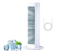 Breezamax Max Ac, Max Air Cooler, Qinux Brizaac - Beat the Scorching Heat & Humidity Instantly,Portable Air Conditioner Cooling Fan,Small & Compact Quiet Energy Efficient (White)